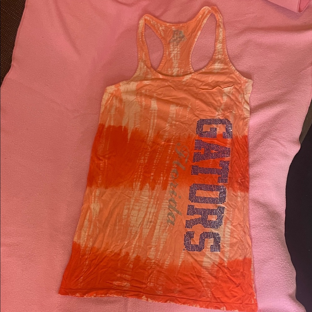 3/$15. Orange Tie-Dye Gators Tank Top dress